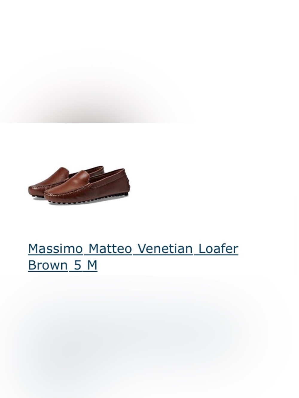 Massimo Matteo Brown Leather Venetian Loafers